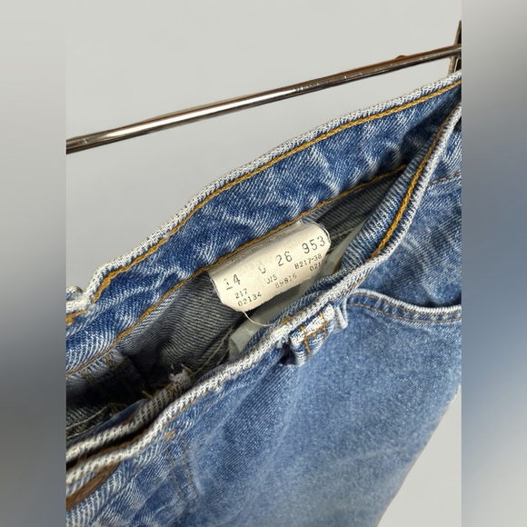 Levi's 816 Jeans Women Size 26 Light Blue Wash Vintage Denim Orange Tab Cotton - Picture 13 of 15